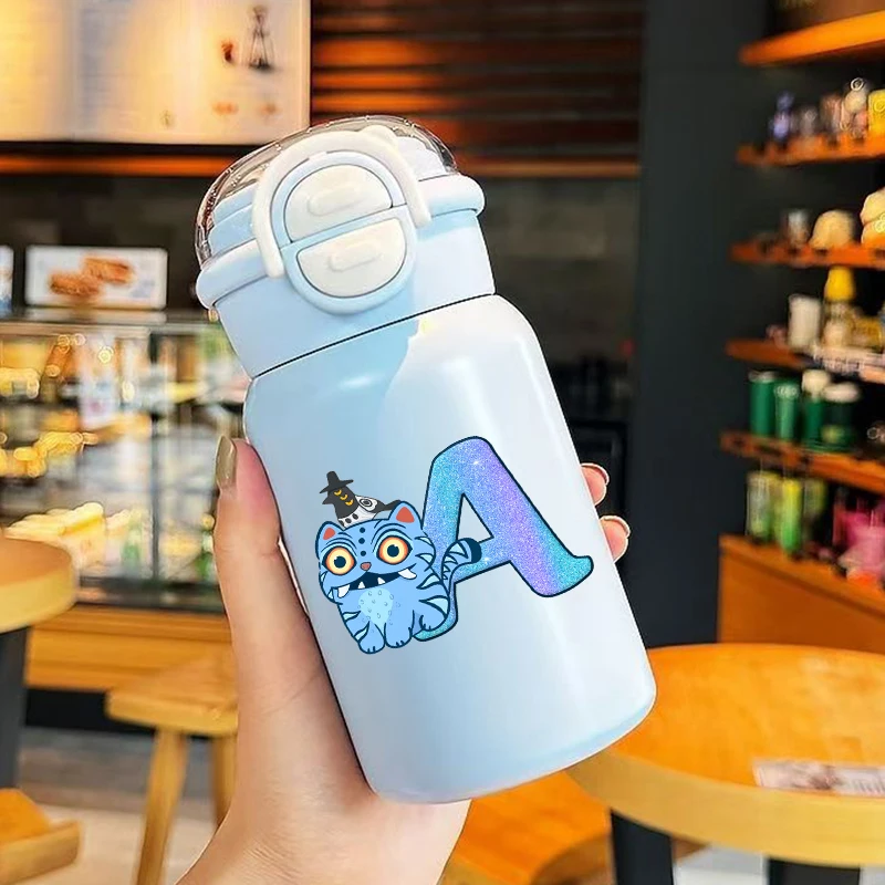 

KPop Demon Hunters 500ml Stainless Steel Insulated Cup boys Girl Portable Direct drinking and straw Water Bottle kids Travel Cup