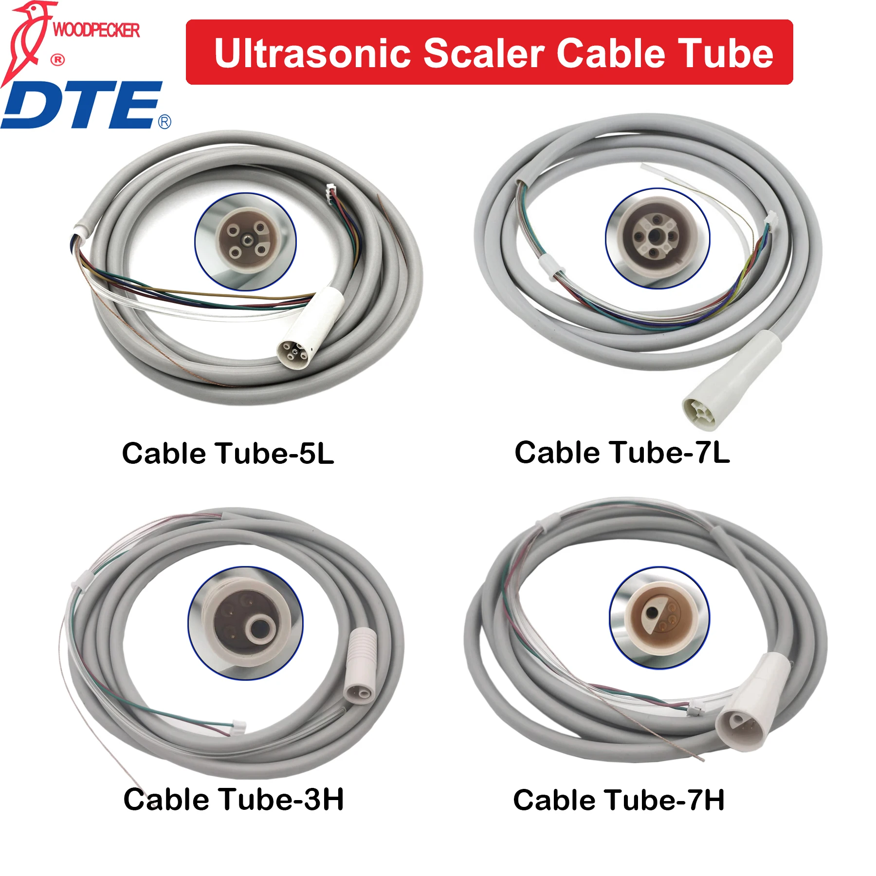 Woodpecker Dental Ultrasonic Scaler Cable Tube Fit Woodpecker EMS DTE VRN Satelec Scaler 100% Original