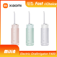 XIAOMI MIJIA Electric Oral Irrigator F400 Portable Water Pick Flosser Teeth Whitening Remove Dental Plaque 200ML Water Tank