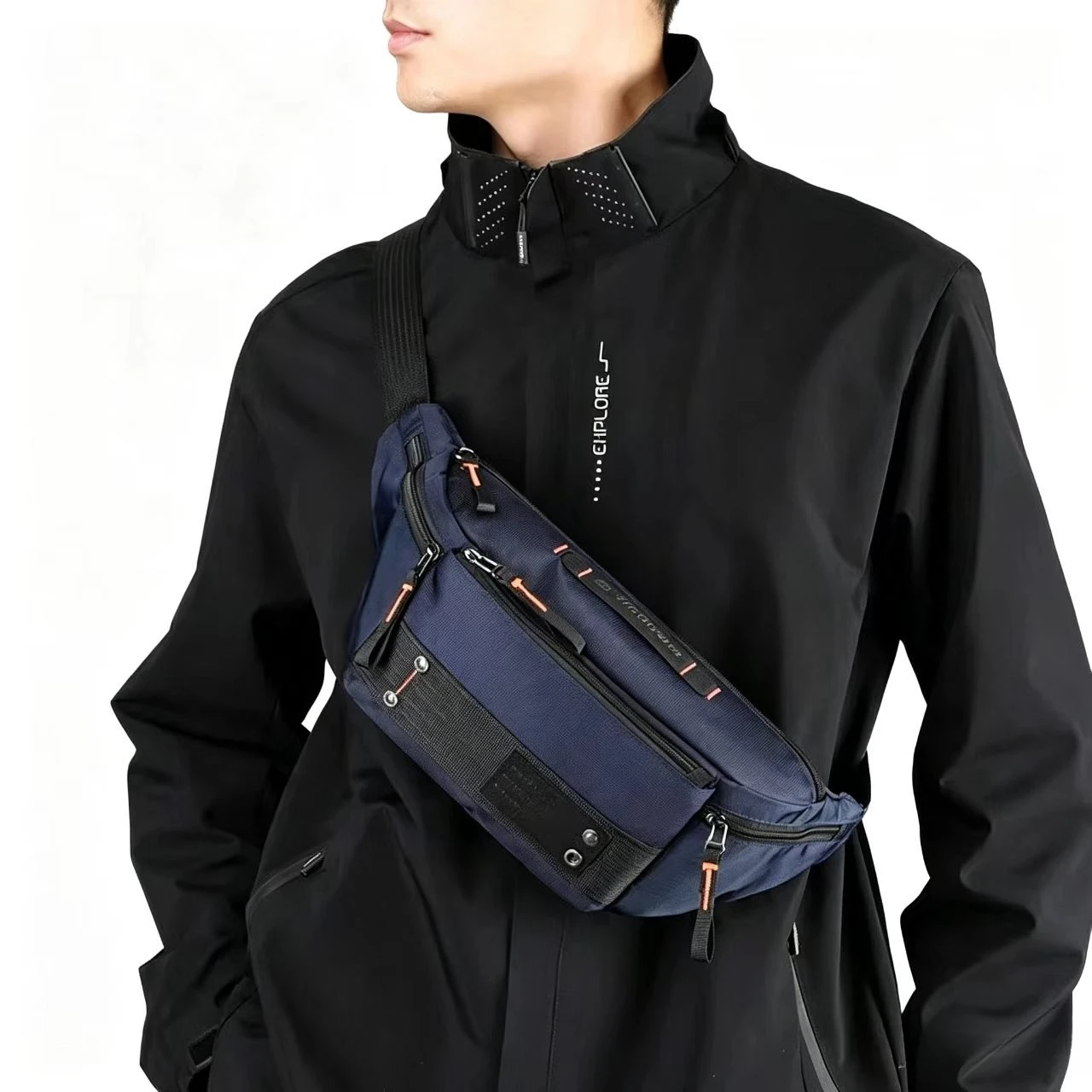 2026 New Men Waist Pack  Cross body Sling Chest Bags  Commuter Outdoor Sports Travel Climb  Male Shoulder Bum Hip Fanny Bags
