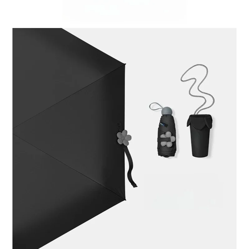 

Sunscreen umbrella pocket parasol UV protection portable folding vinyl sun umbrella women's sunshine and rain
