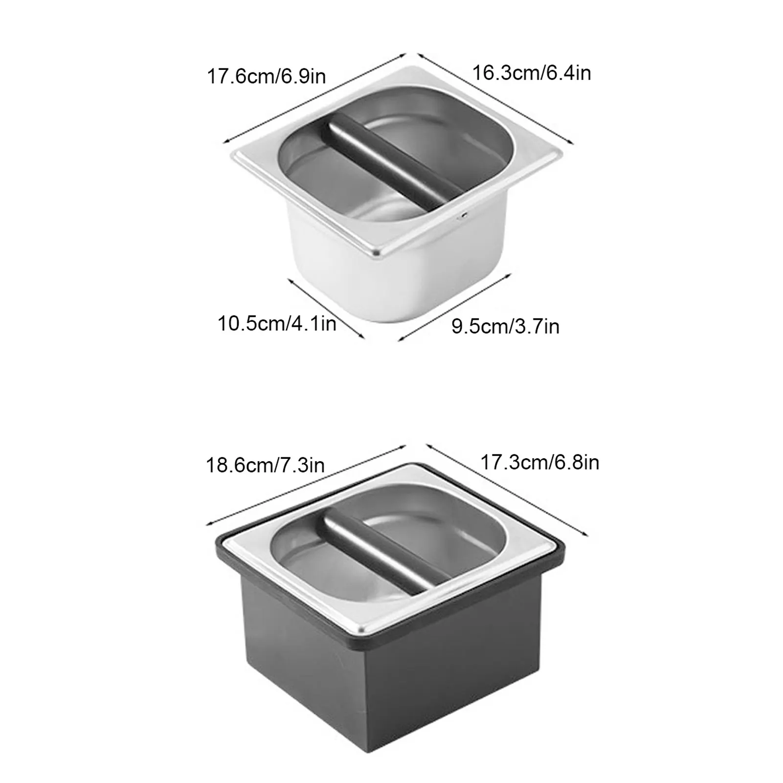 Coffee Knock Box Espresso Dump Bin for Barista Coffee Grind Anti-slip Espresso Dump Bin Grind Waste Bin Coffee Grounds Bucket view 6