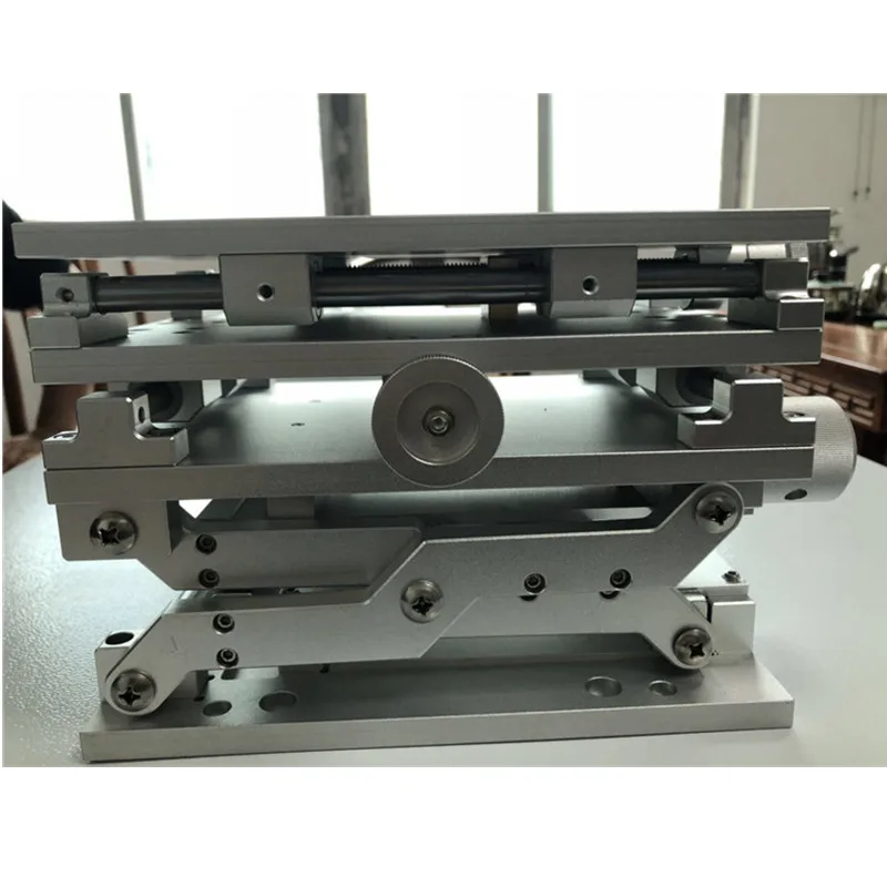 المحمولة ثلاثية الأبعاد منضدة الليزر وسم آلة الحفر 3 محور تتحرك الجدول 210x150x150 مللي متر التجربة البصرية XYZ محور الجدول