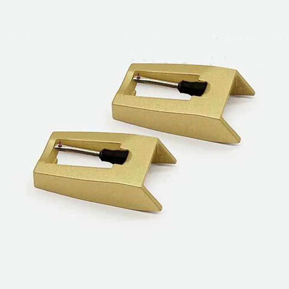 2 قطعة إبرة مشغل التسجيل البديلة لقرص الفينيل الدوار صوت واضح الفونوغراف إبرة القرص الدوار جهاز الصوت المحمول #2