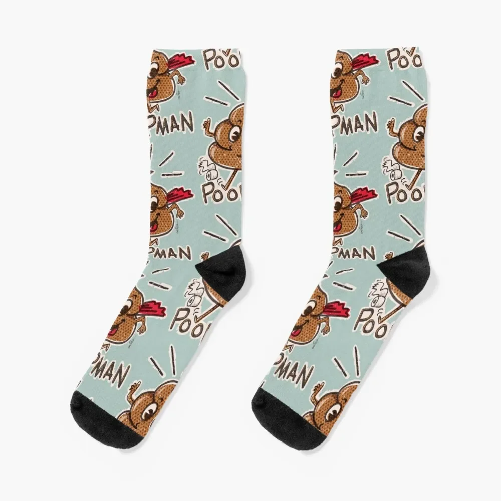 

Poopman Socks colored christmass gift Soccer Men Socks Women's