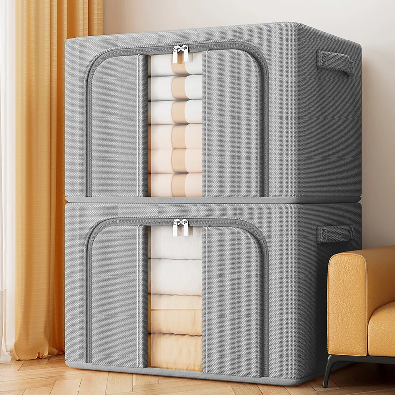 

Folding Storage Organizer Storage Box Clothing Large Capacity Down Jacket Quilt Clothing Stowing Tidying Home Organiza