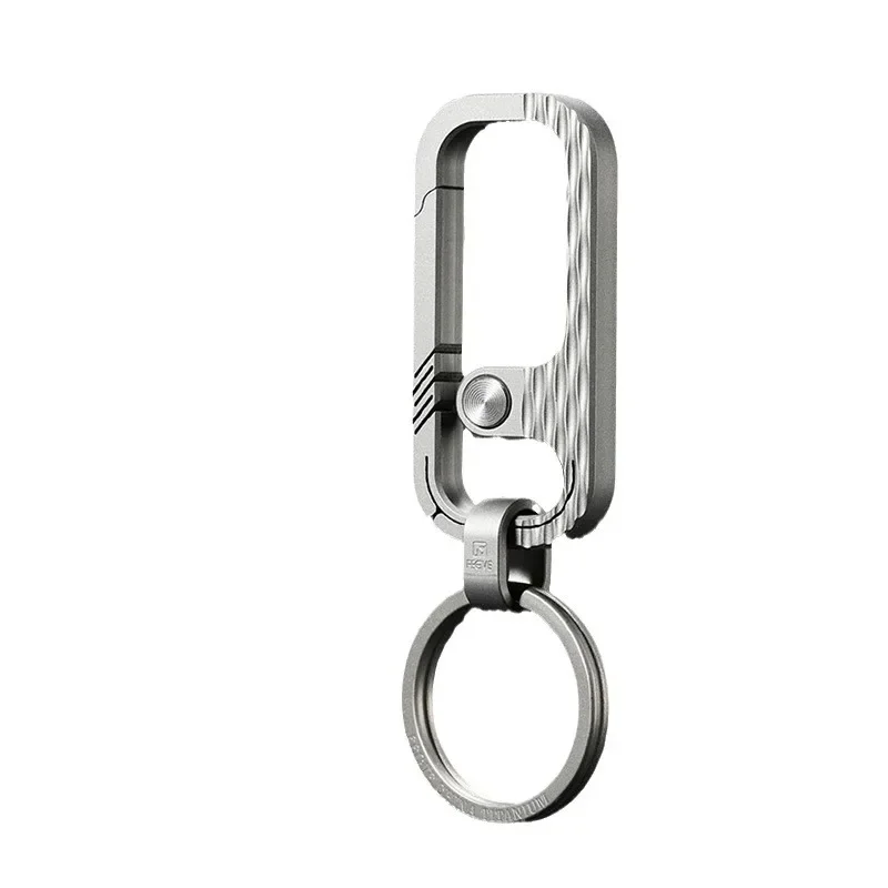 

Titanium alloy car, keychain Wufu men's waist, hanging personality, creative and simple, key chain car pendant