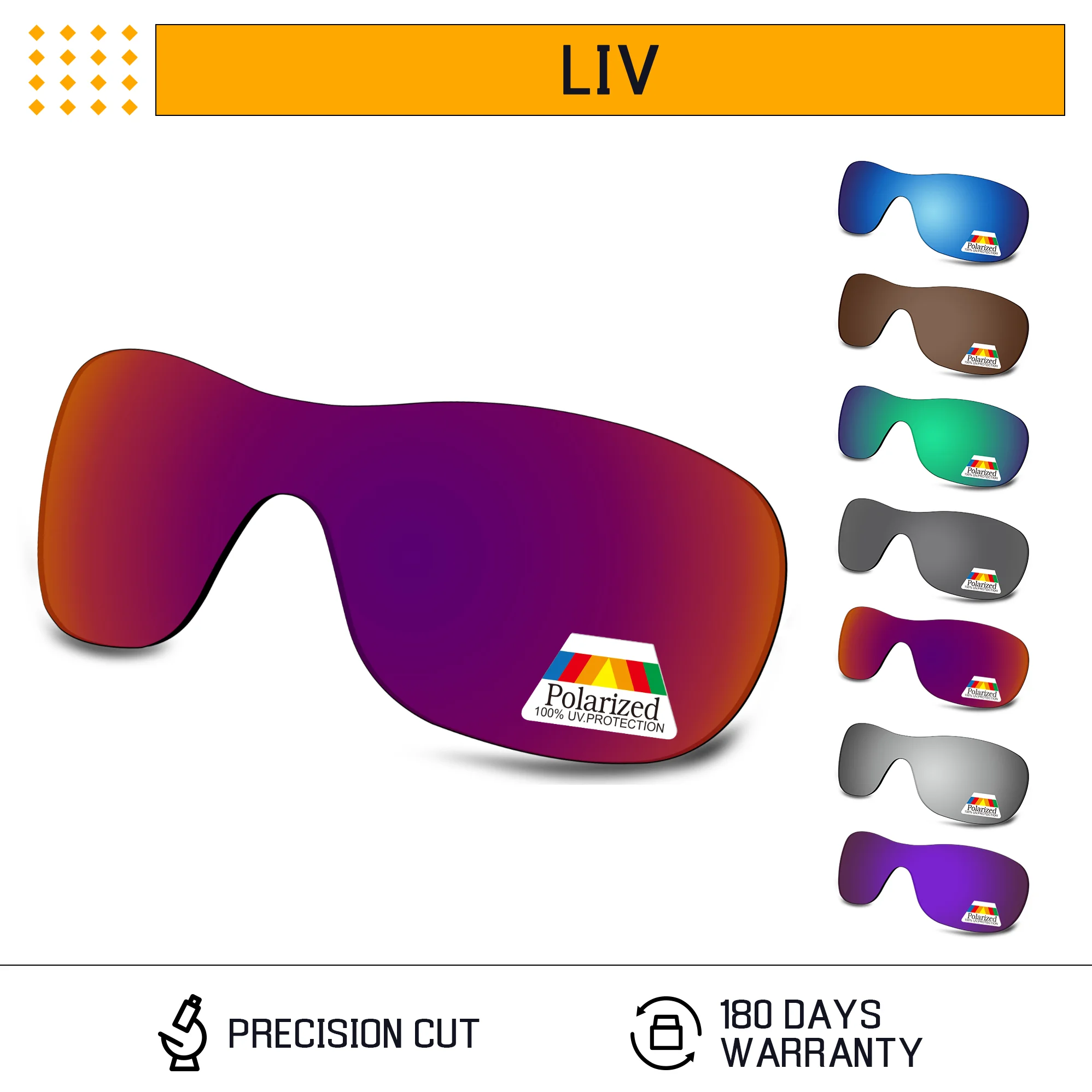

Rarayvix Polarized Replacement Lenses UV400 Protective for Oakley Liv Sunglasses