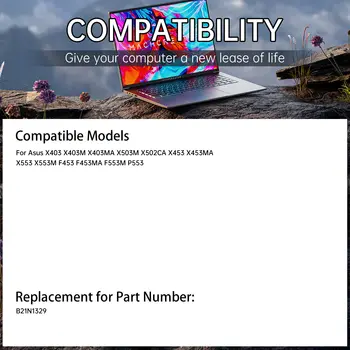 Baterie pro notebooky Asus B21N1329 10 nejlepší prodej Baterie pro Asus X553M - №4