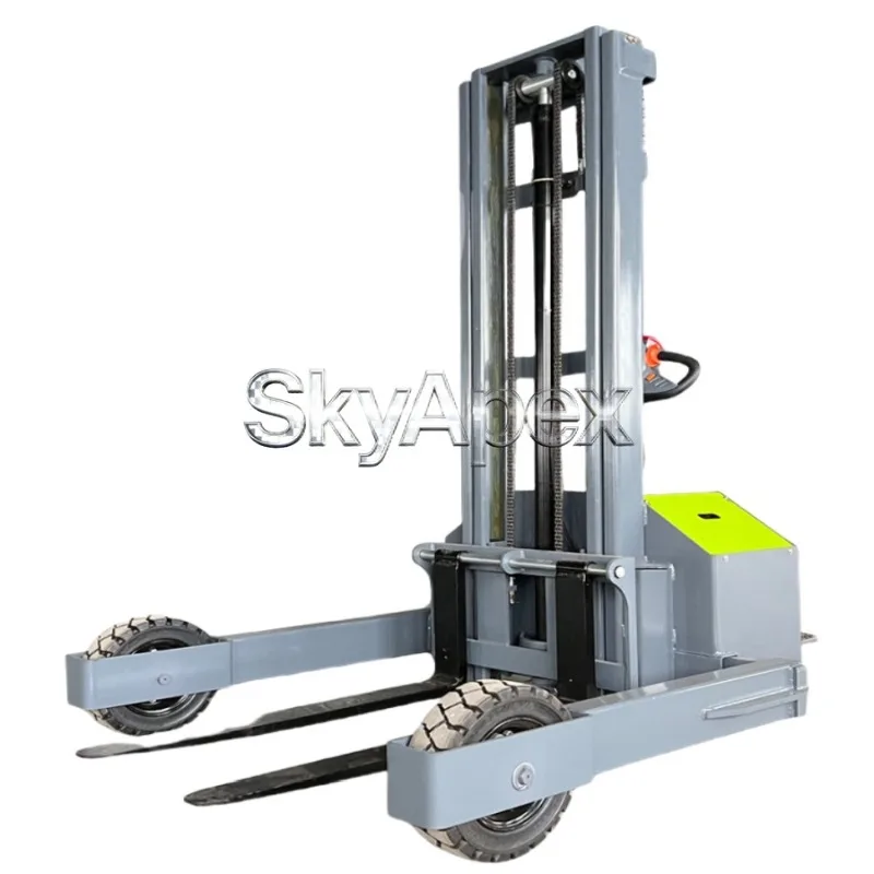 Hydraulic 2T Rough Terrain Forklift Standing Driving Outdoor Off-road Stacker New Loading Unloading Lifting Handling Equipment