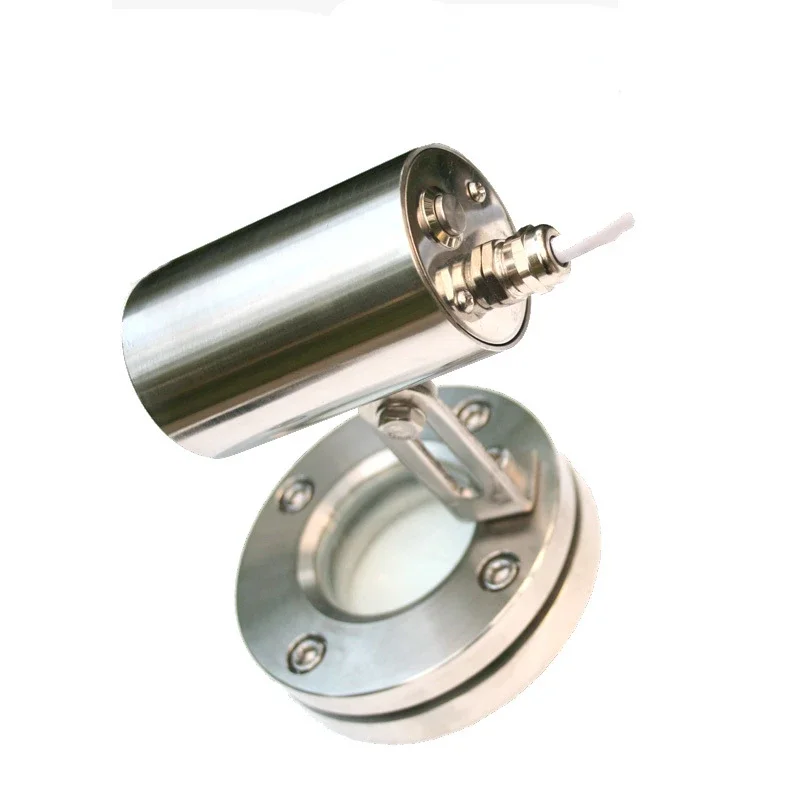 304 stainless steel flange with light, glass mirror with DC24V light, flashlight, flange observation cup