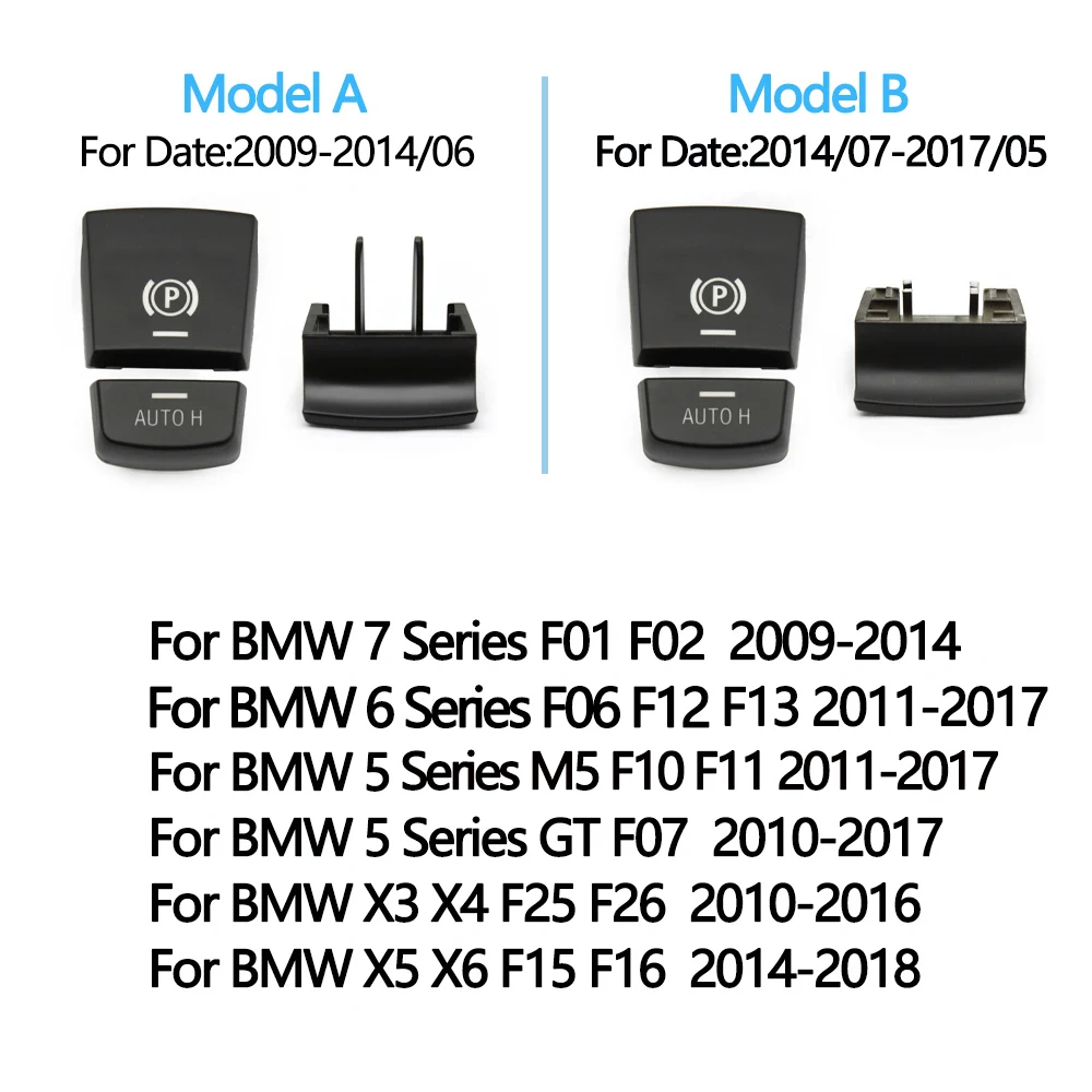 Elektronische Parkbremse Schalter Auto P Taste Schalter Abdeckung Für BMW 5 7 X3 X4 X5 X6 M5 Serie F01 f02 F10 F12 F15 F16 F25 F26