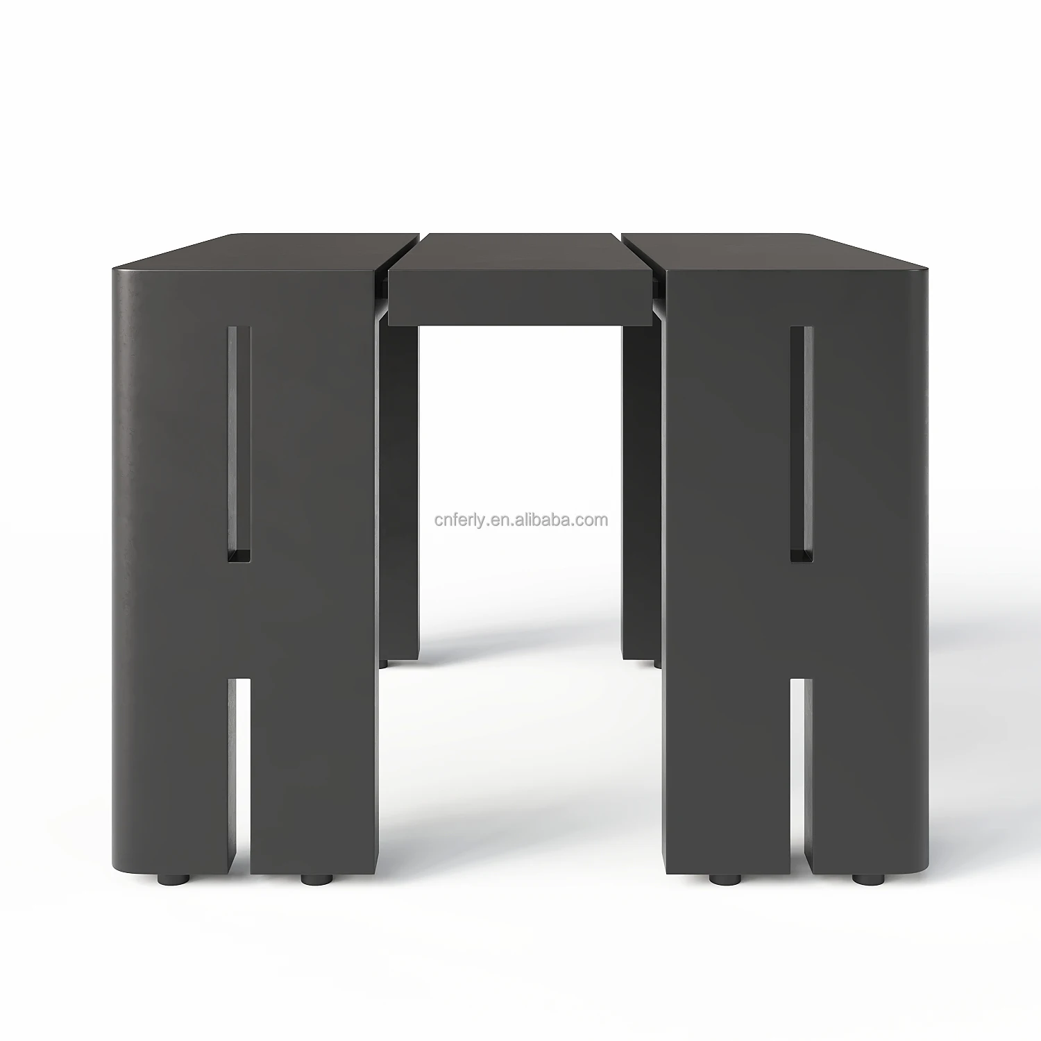 

FERLY Luxury Modern Patio Garden Furniture Aluminum Outdoor Coffee Table Side Table