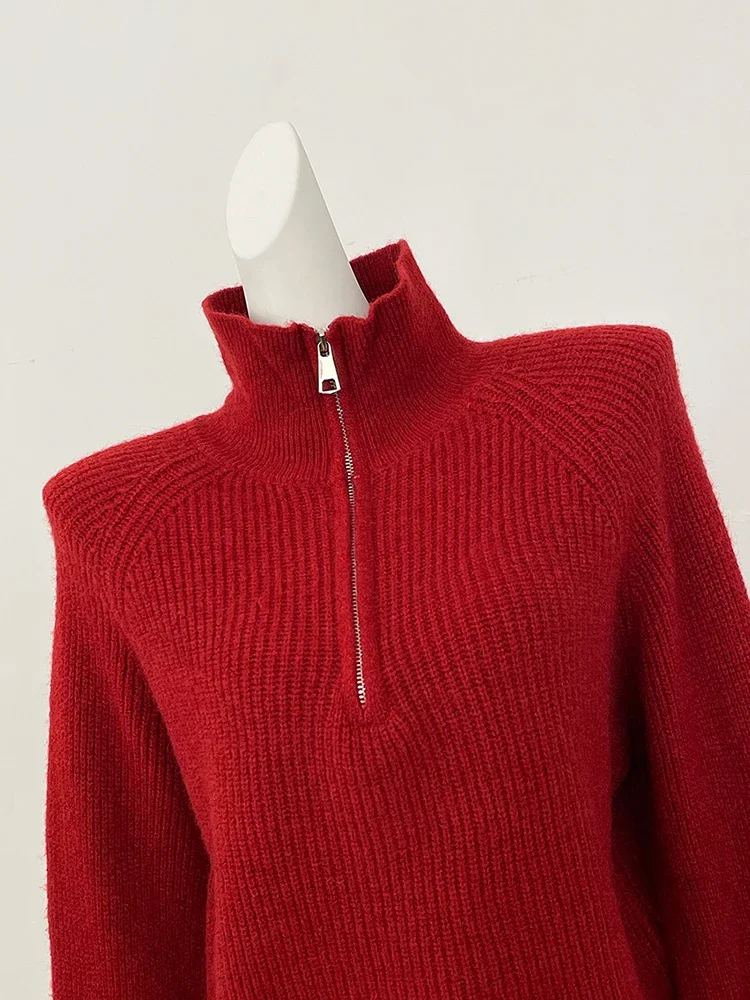 جديد سترة المرأة سستة البطانة فضفاضة قسط سترة الإناث الخريف تريكو المرقعة معطف الفرو الحقيقي الربيع البلوز #6