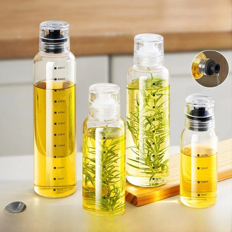Botella de aceite sellada, tarro de condimentos, botella dispensadora de salsa de soja, vinagre y miel, botella de aceite a prueba de fugas para cocina y exteriores