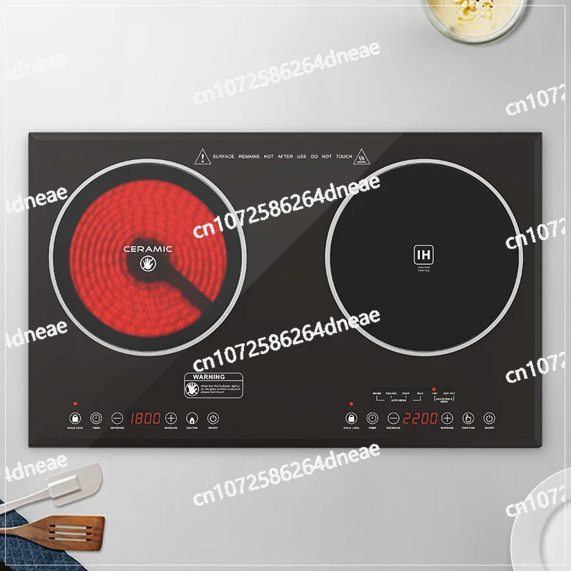 Podwójny piec indukcyjny 4400W wbudowany płyta indukcyjna elektryczny 2 kuchenka indukcyjna z palnikiem