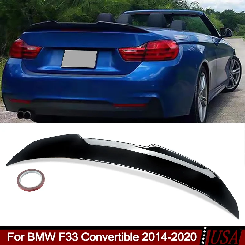 

Rear Spoiler Wing for BMW 4 Series F33 428i F83 M4 Convertible PSM Style Rear Spoiler Rear Trunk Tail Wing 2014-2020 Tuning