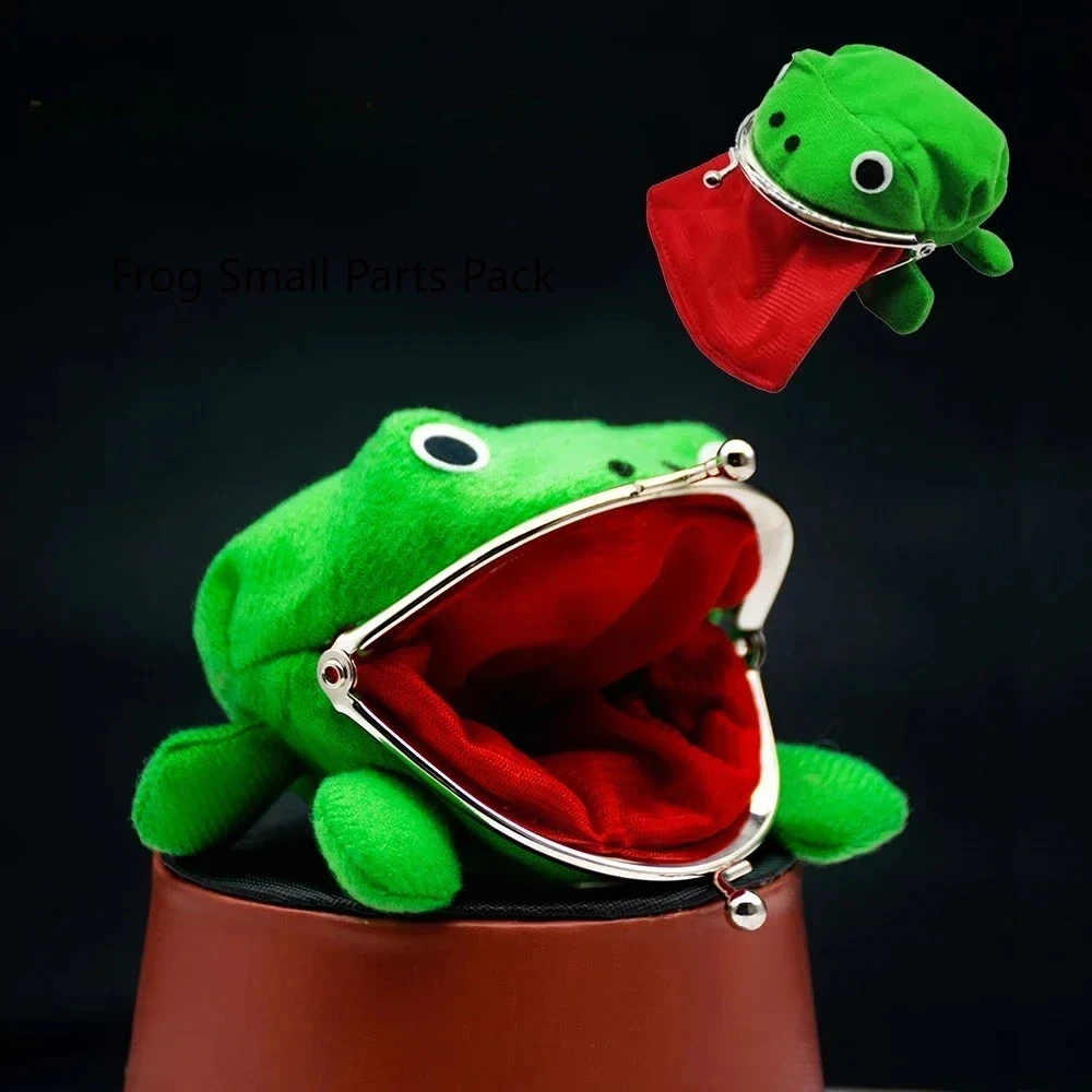 애니메이션 개구리 귀여운 지갑 롤플레잉 지갑 작은 가방 홀더 성인 및 어린이용 크리스마스 그린 개구리 만화 지갑