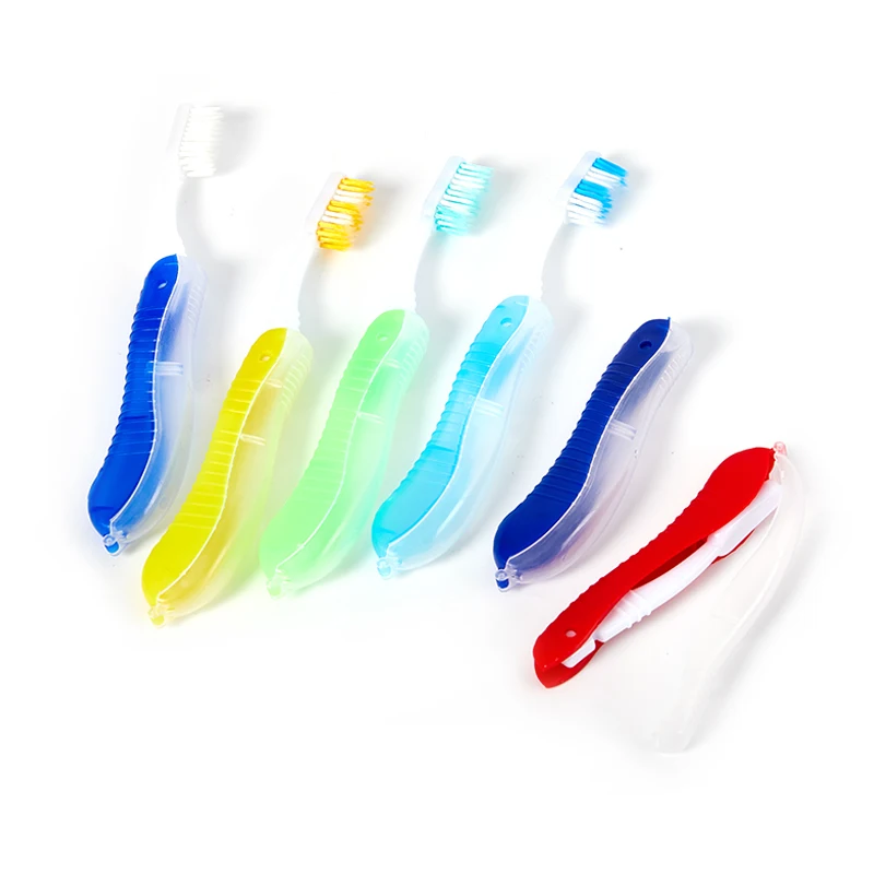 Hygiene Oral Portable Disposable Foldable Travel Camping Toothbrush Hiking Tooth Brush Tooth Cleaning Tools Folding Toothbrush