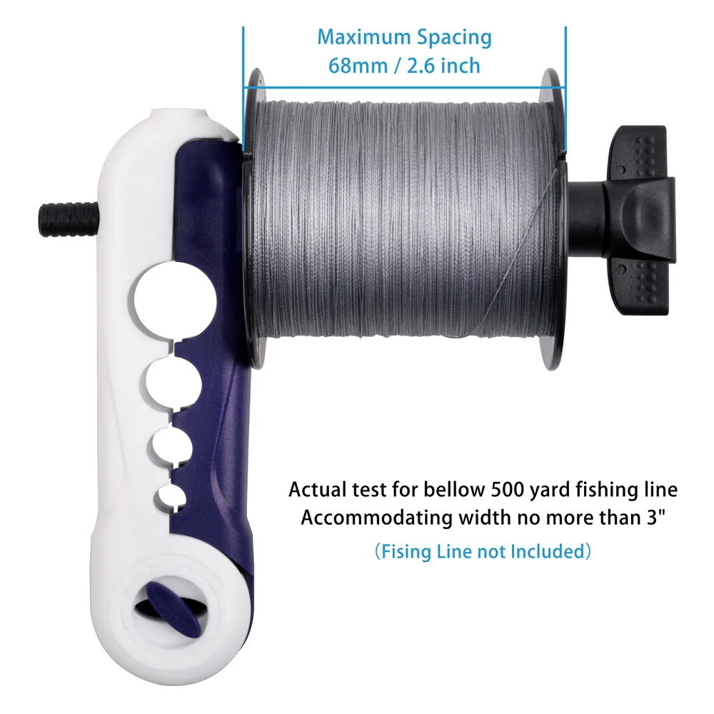 Portable Fishing Line Winder Spooler Machine Spool for Spinning/Baitcasting Fishing Reel Spooling Station System Fishing Tackle