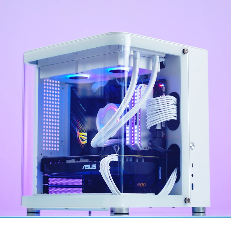 JONSBO TK-1 V2.0 MATX Desktop Case Aluminum Alloy Hyperbolic Sea