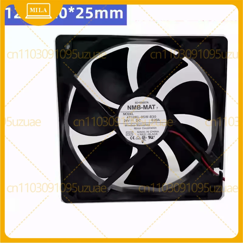 

For NMB-MAT 4710KL-05W-B30 V00 DC 24V 0.20A 120x120x25mm Server Cooling Fan