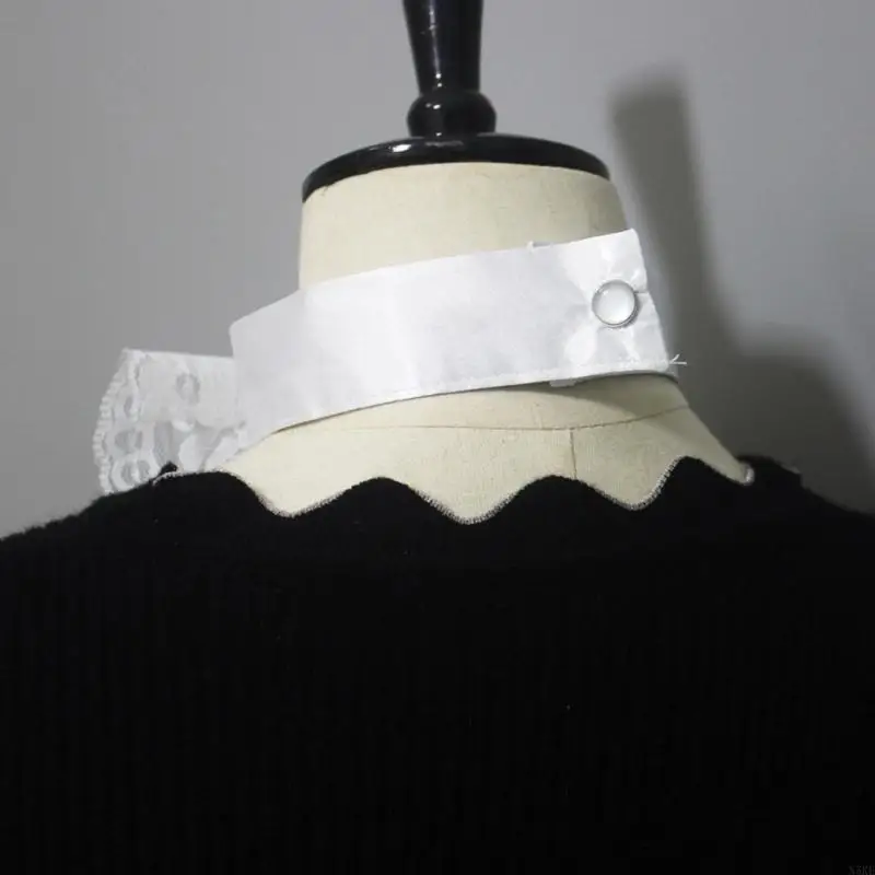 N5KE TULLE FAUX FAUX TWALAR CLOWN VICTORIAN RECK RUFF