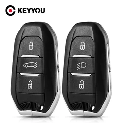 Keywas dla Peugeot 308 408 508 2008 3008 4008 5008 dla Citroen C4 C5 X7 C4L C6 C3-XR DS4 DS5 DS60 karta inteligentna obudowa kluczyka samochodowego pokrowiec