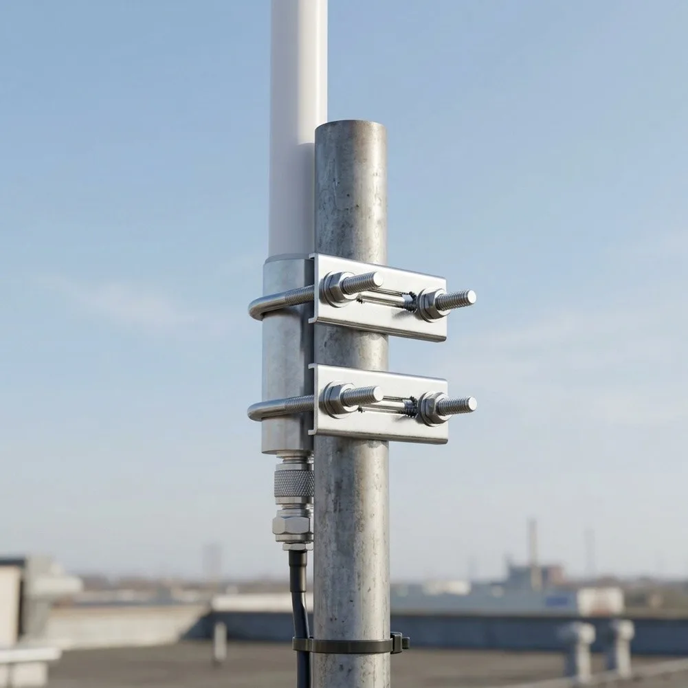 2pcs for antenna U Shape Clip for code Clamp Glass Fiber for lora Helium Hotspot for miner for aerial Mast Clamp Bracket