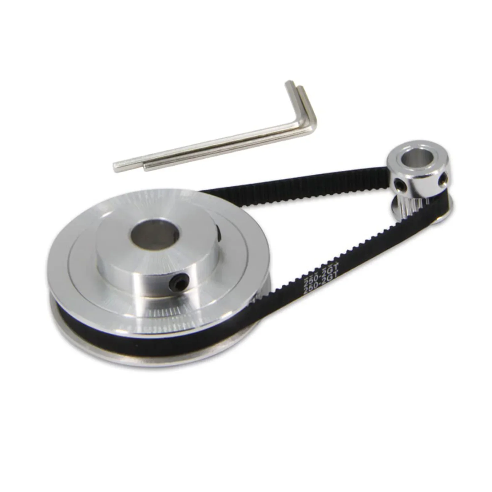 

Practical Hot Sale Synchronous Wheel 250mm Belt Nice Silver Timing Pulley 1 Pack 20 & 80 Teeth Aluminium Alloy