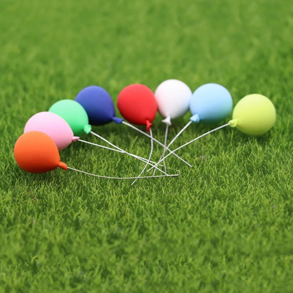 8 Stücke 1/12 Puppenhaus Miniatur Bunte Ballon Modell Spielzeug für Puppenhaus Zubehör Dekoration ob11 bjd