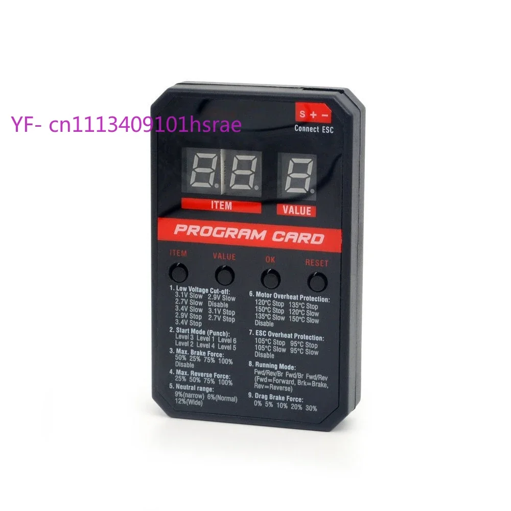 Rocket V2 Supersonic ESC LED Programming Card for 45A 60A 80A 120A 150A Brushless ESC RC Car Parts