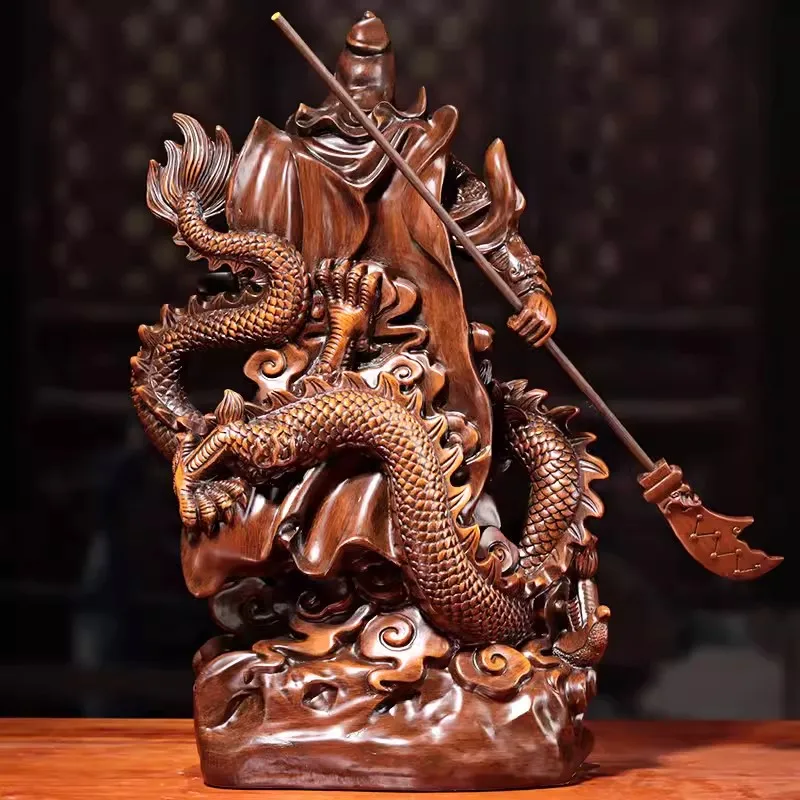 Guan Gong Statue for Home Decoration, Buddhist Resin Crafts, Buddha Statue, Wu Caishen Gift for Store Opening view 2