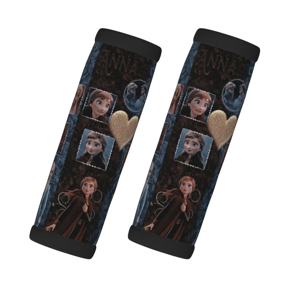 

Custom Anna And Elsa Princess Grip Handle Cover For Door Handle Frozen Suitcases Travel Accessories