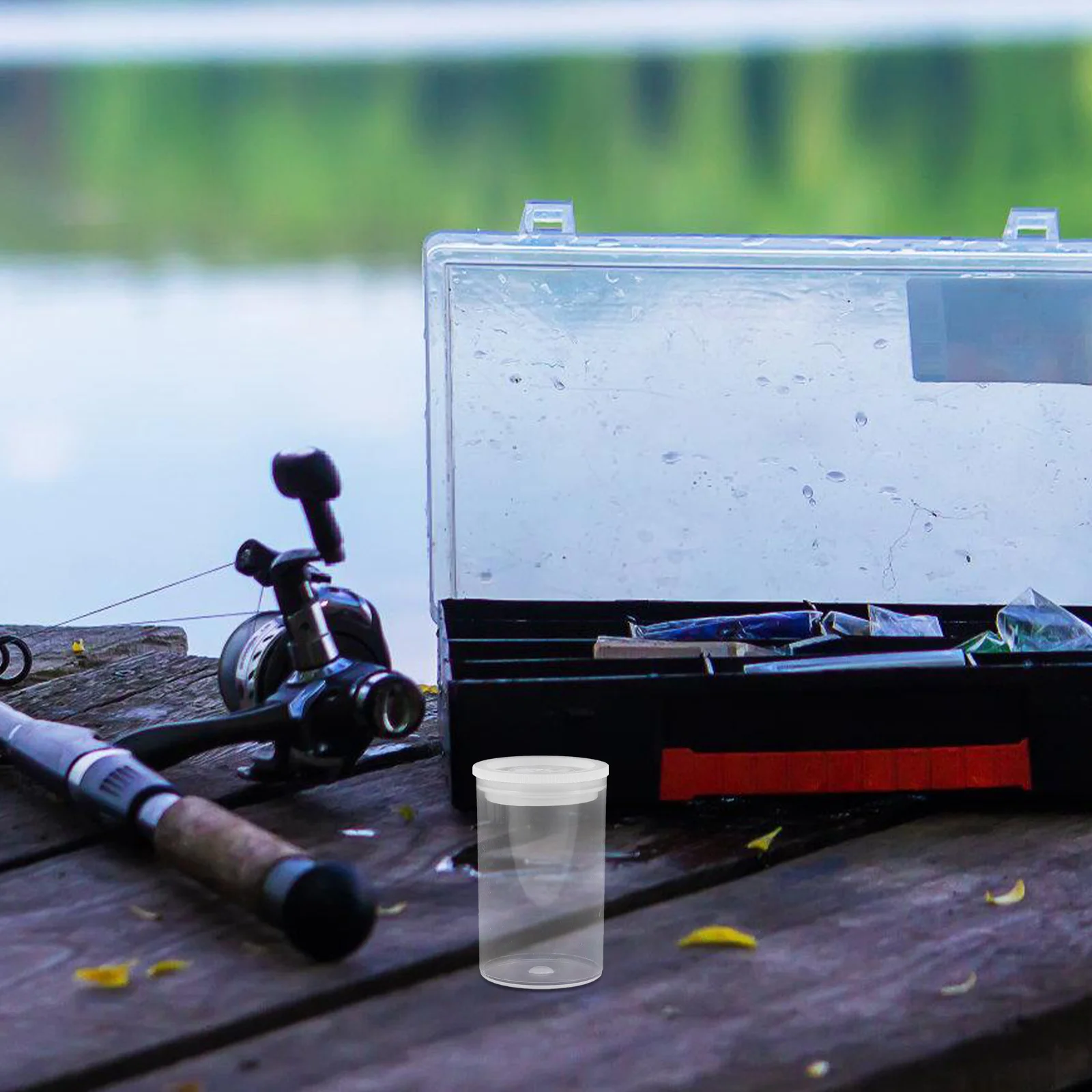 

30pcs Fish Bait Bottle Plastic Film Canisters Empty Small Storage Containers For Camera Film Buttons Rings Trinkets Case