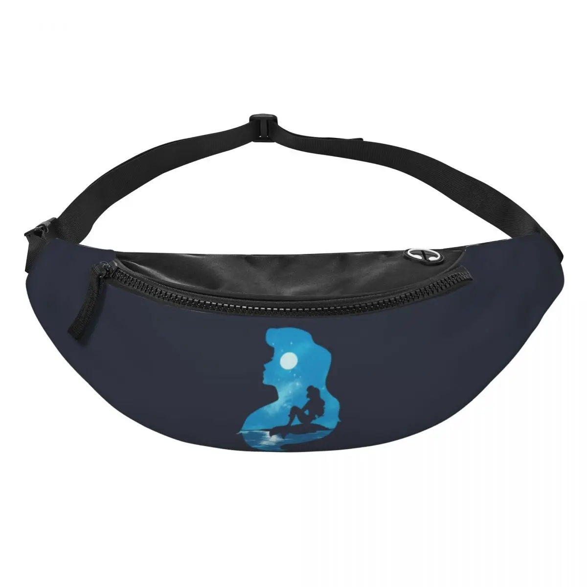 Custom Cool Mermaid Portrait By Edwoody Fanny Pack for Running  The Little Mermaid Crossbody Waist Bag Phone Money Pouch