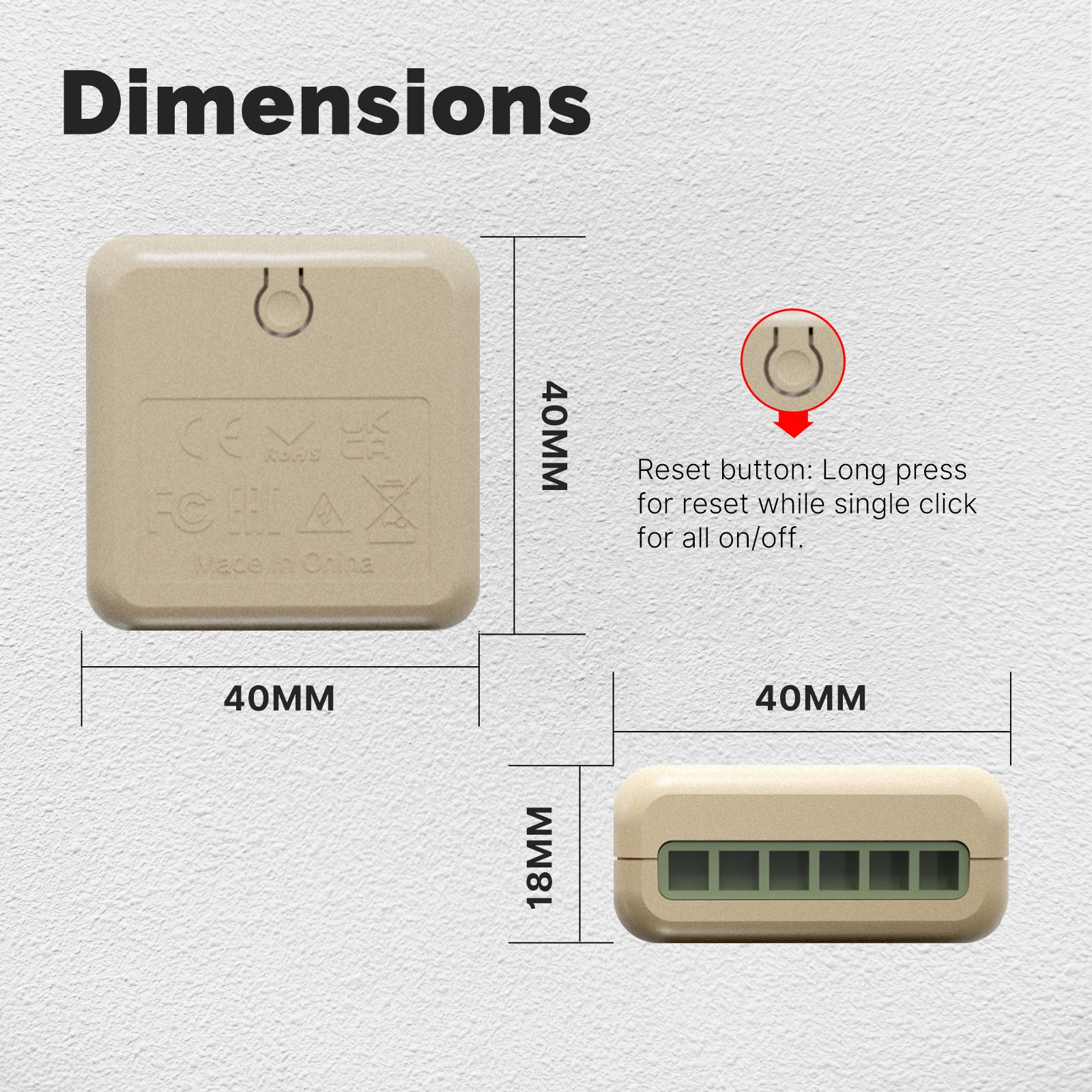 Tuya WiFi Matter Mini Smart Switch Module Relay Timer Home Automation App Remote