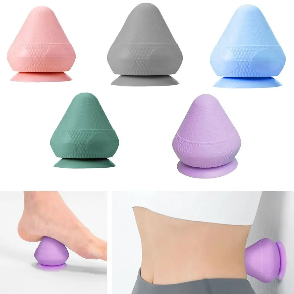 with Suction Cup Fascia Massage Ball Massager Trigger Point Multi-Function Fitness Ball Muscle Relaxation Arm Foot Massager