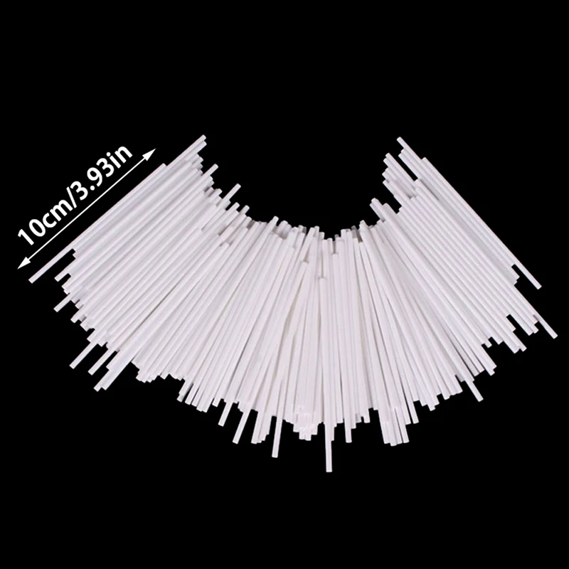 100Pcs 10cm Long Lollipop Stick For Lollipop Chocolate Sugar Stick Pole Handle Rod Cake Dough Tool Baking Child Plastic Food Bar
