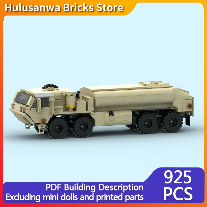 

Heavy Tactical Tanker Model MOC Building Bricks War Equipment Modular Technology Gifts Holiday Assemble Children Toys Suit