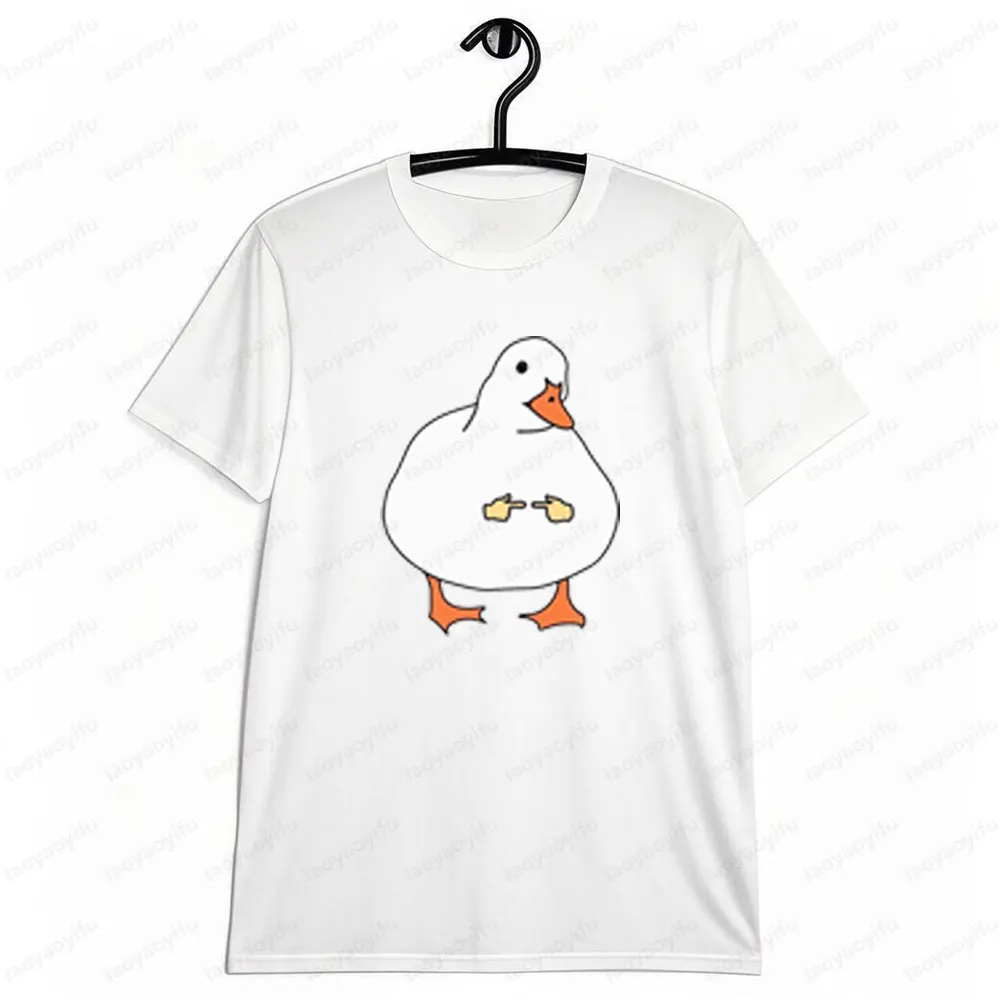 

Lovely Cole Duck Graphic Printed T-shirt Duck Lover Pet Owner Gift Tee Tops Men Women Fashion Summer Casual Crewneck T-shirt
