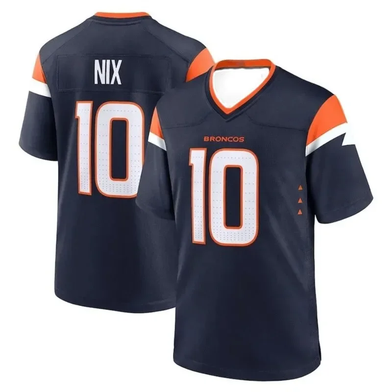 صيف جديد الرجبي قصيرة الأكمام دنفر الكبار الرجال والنساء برونكو ملابس تدريب تي شيرت الأطفال ملابس رياضية رداء علوي غير رسمي