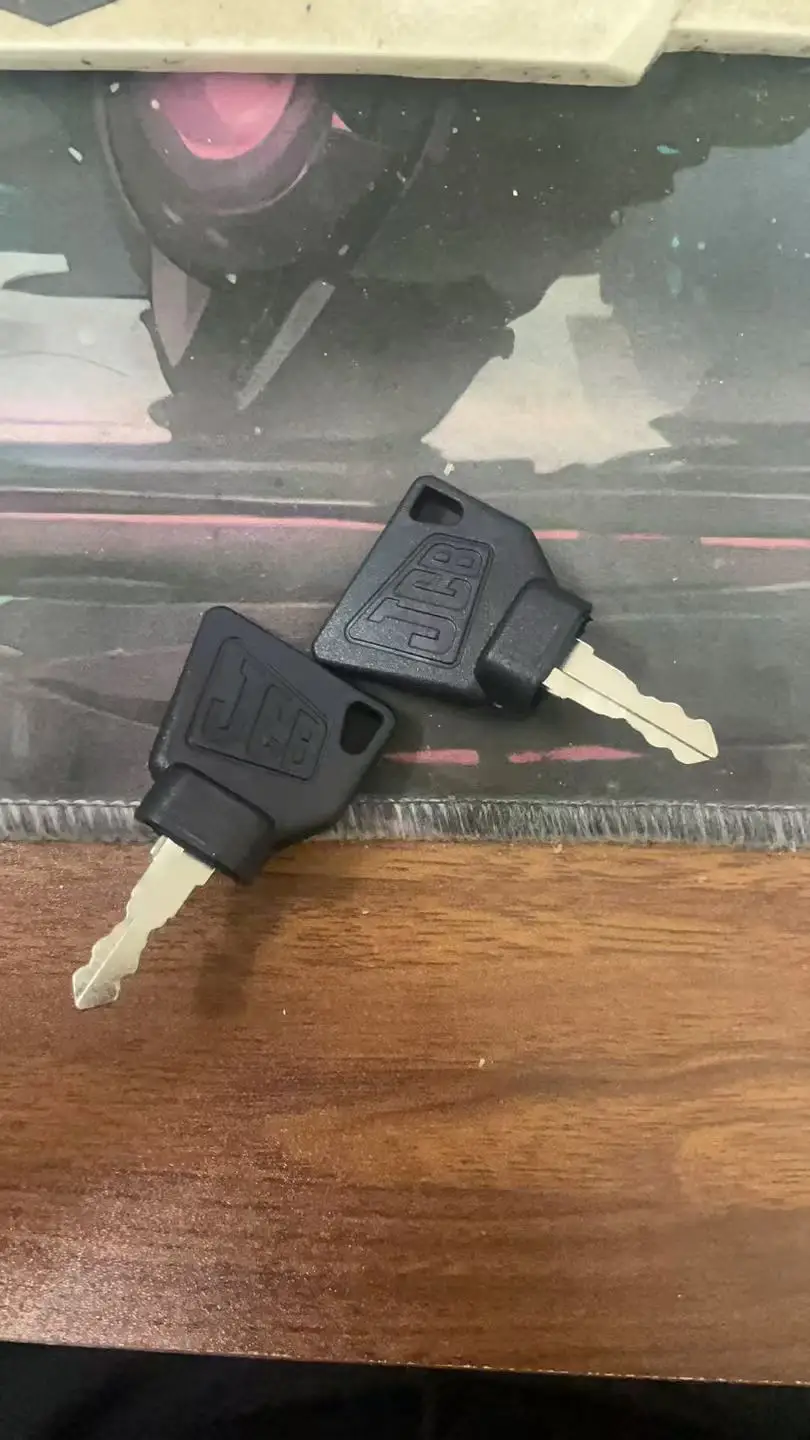 Suitable for JCB excavator key, JCB excavator ignition key, fuel tank cover key accessories, JCB unlocking key, high-quality