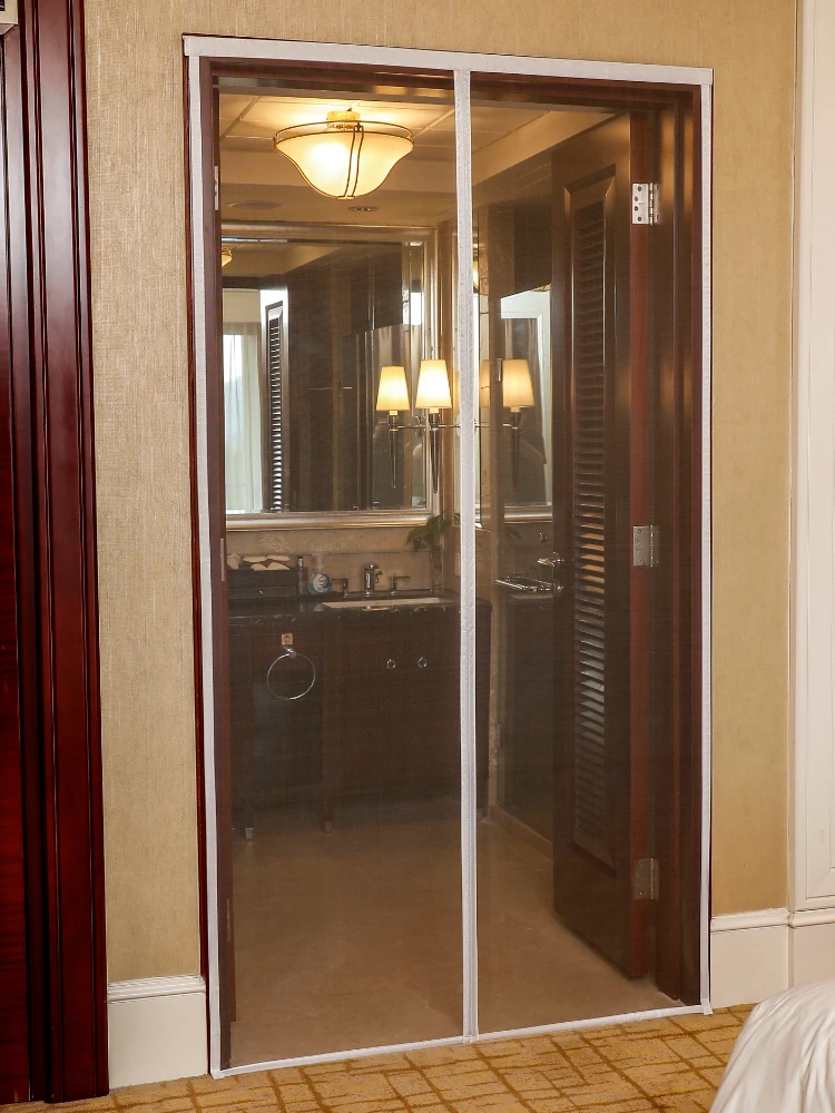 

Home Use Aluminum Alloy Air Conditioner Windproof Door Curtain Living Room Partition Curtain Bedroom Anti-leakage Transparent...