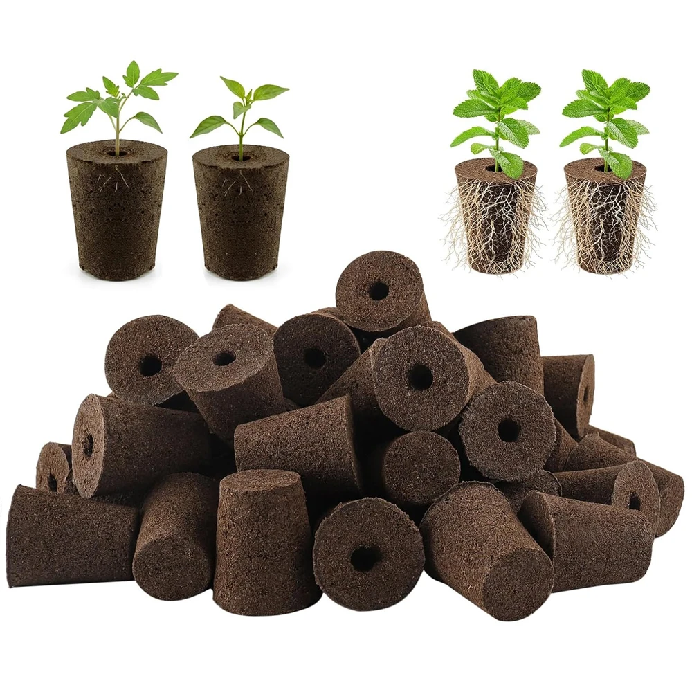 20 éponges de culture hydroponique, boîtes de germination pour un remplacement rapide des racines, éponges et capsules de semis universelles pour jardins intérieurs et extérieurs, pour la germination des graines et le clonage des plantes.