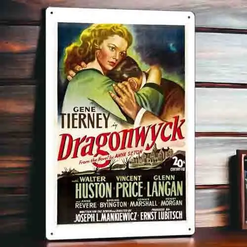 

Dragonwyck Metal Movie Poster Tin Sign Plaque Wall Decor Film 8"x12"