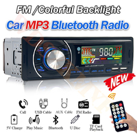 Car Radio 1DIN Car Stereo DAB+/FM/AM | Bluetooth 5.0|Dual USB+SD+AUX | Subwoofer Output | 7-Band EQ | Touch Button Control