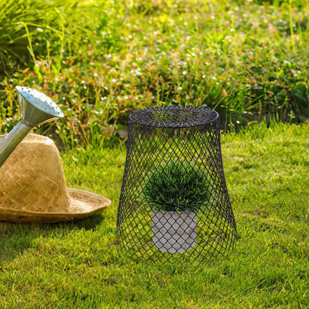 2Sets Plant Protection Cover Iron Sturdy Garden Cage Outdoor Plant Screen Protector Net Flower Pot Keep Rabbits Out