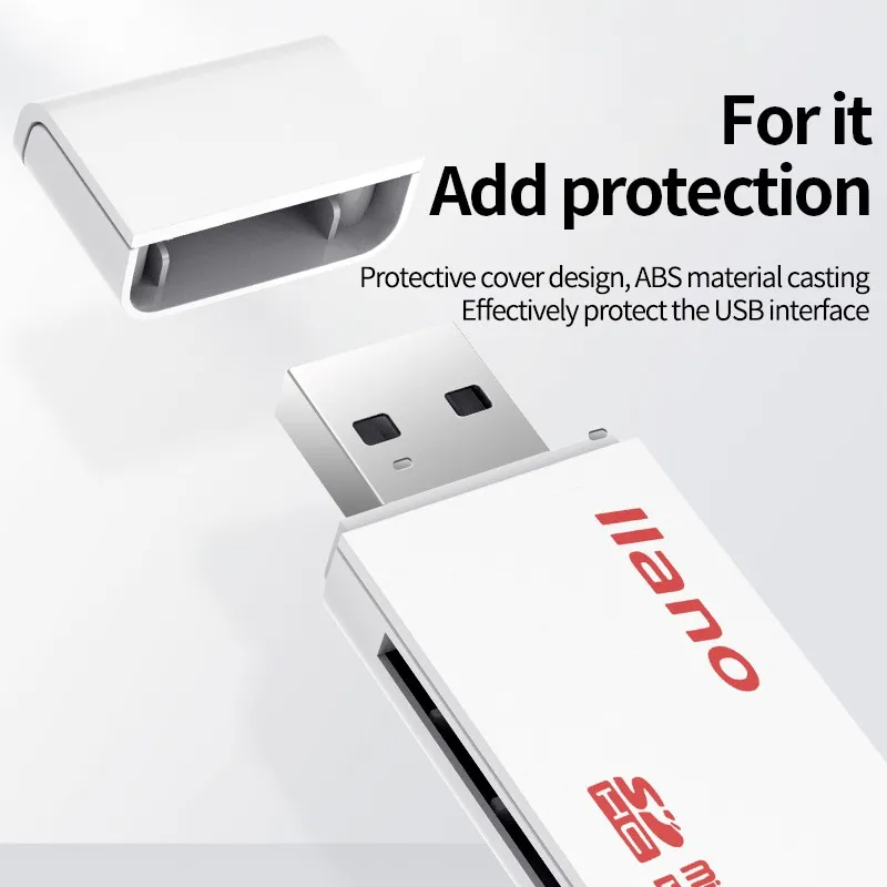 llano USB 2 в 1 TF SD Card Reader Micro Card Reader USB 3.0 Card Reader 5 Гбит/с 512 ГБ SD-адаптер