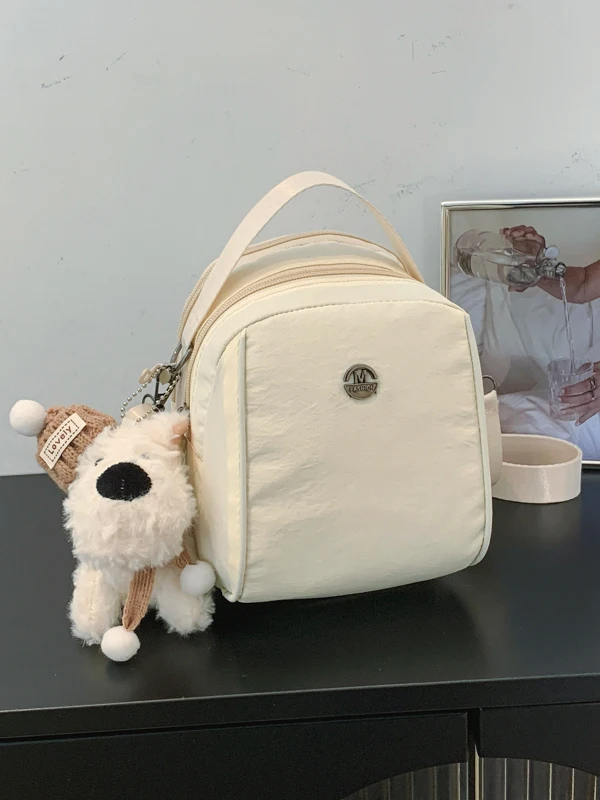 Casual Summer  Bag Women's Crossbody Shoulder Bag Mobile Phone Storage Bag Soft Polyester  Zipper Closure Handbag